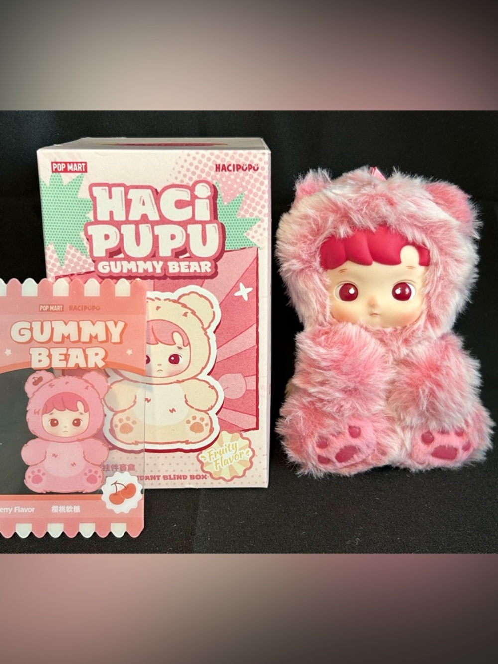 Haci Pupu Gummy Bear Plush Doll - Cherry